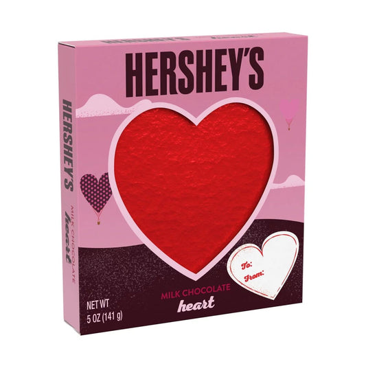 HERSHEY’S Milk Chocolate Heart Candy Valentine’s Day 5 oz Gift Box - HERSHEY’S
