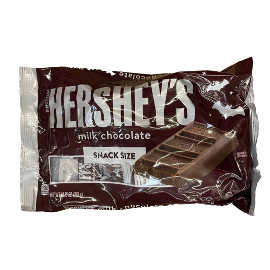 Hershey's HERSHEY'S, Milk Chocolate Snack Size Candy Bars, Individually Wrapped, 10.35 oz, Bag