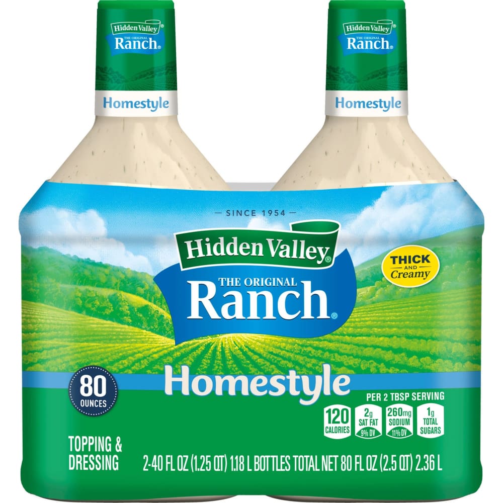 Hidden Valley Original Ranch Homestyle Salad Dressing 2 pk./40 oz. - Hidden Valley