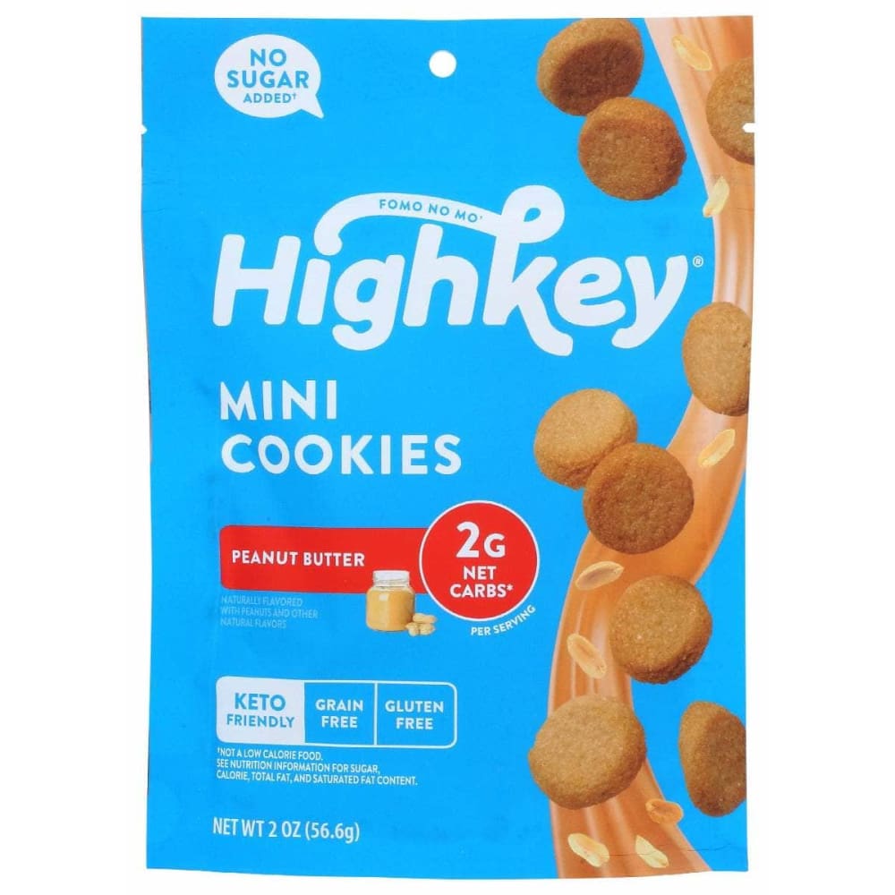 HIGH KEY SNACKS Grocery > Snacks > Cookies HIGH KEY SNACKS: Mini Cookies Peanut Butter, 2 oz