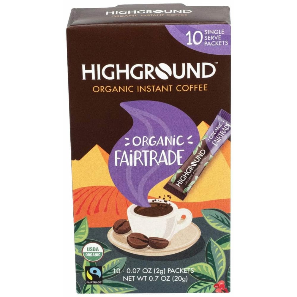 HIGHGROUND Highground Regular Instant Coffee Stick 10 Count, 0.7 Oz