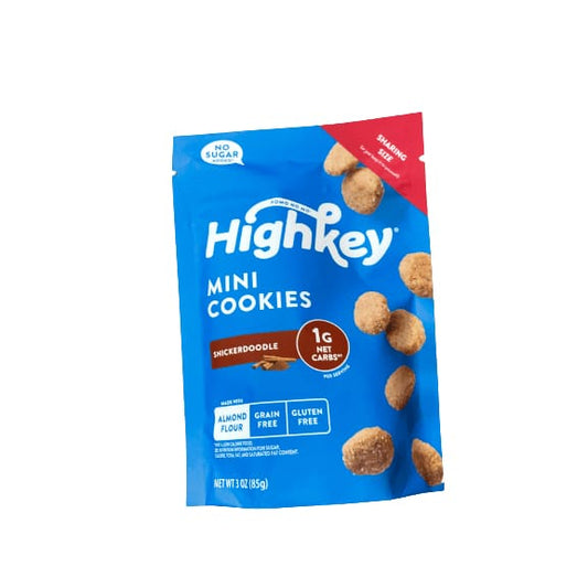 HighKey HighKey No Sugar Added, Keto Friendly, Grain & Gluten Free Snickerdoodle Mini Cookies, 1g Net Carb, 3oz