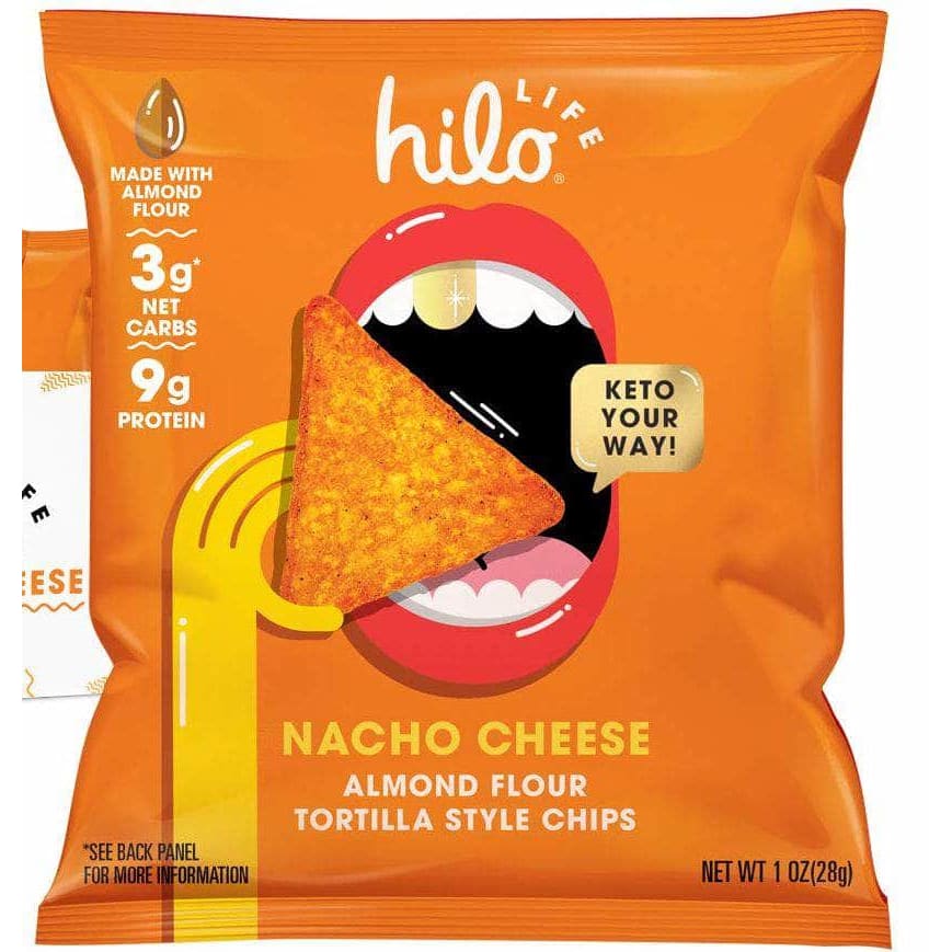 HILO LIFE SNACKS Grocery > Snacks > Chips HILO LIFE SNACKS: Nacho Cheese Tortilla Chips, 1 oz