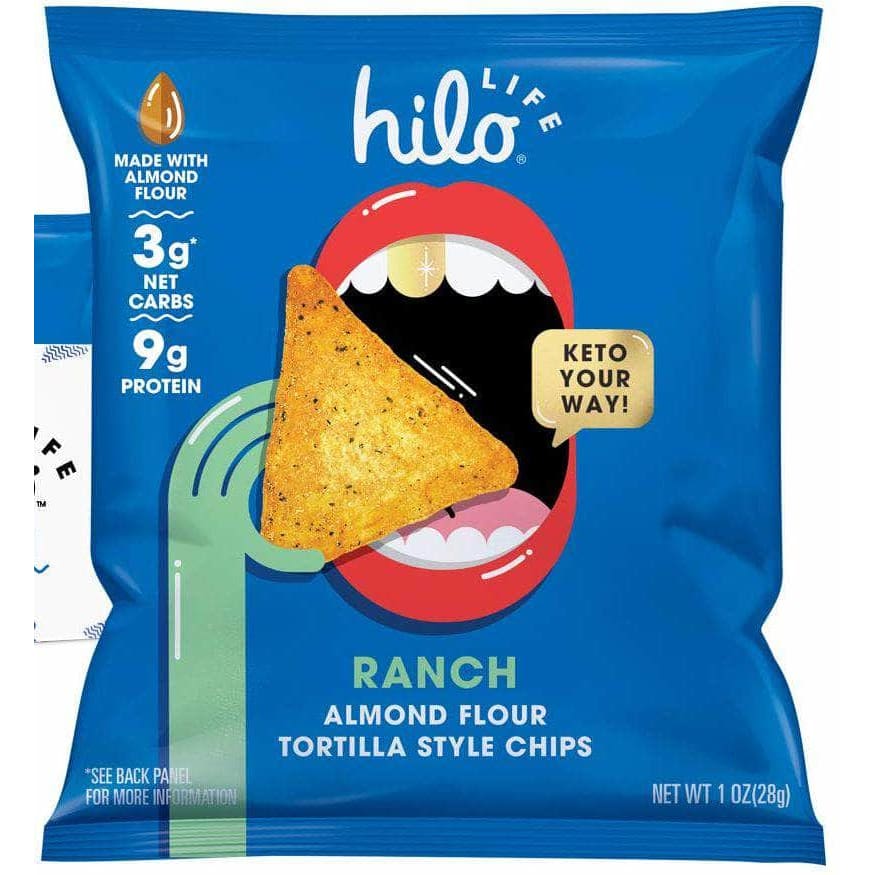 HILO LIFE SNACKS Grocery > Snacks > Chips HILO LIFE SNACKS: Ranch Tortilla Chip, 1 oz