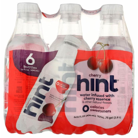 HINT HINT Water Cherry 6Pk, 96 fo
