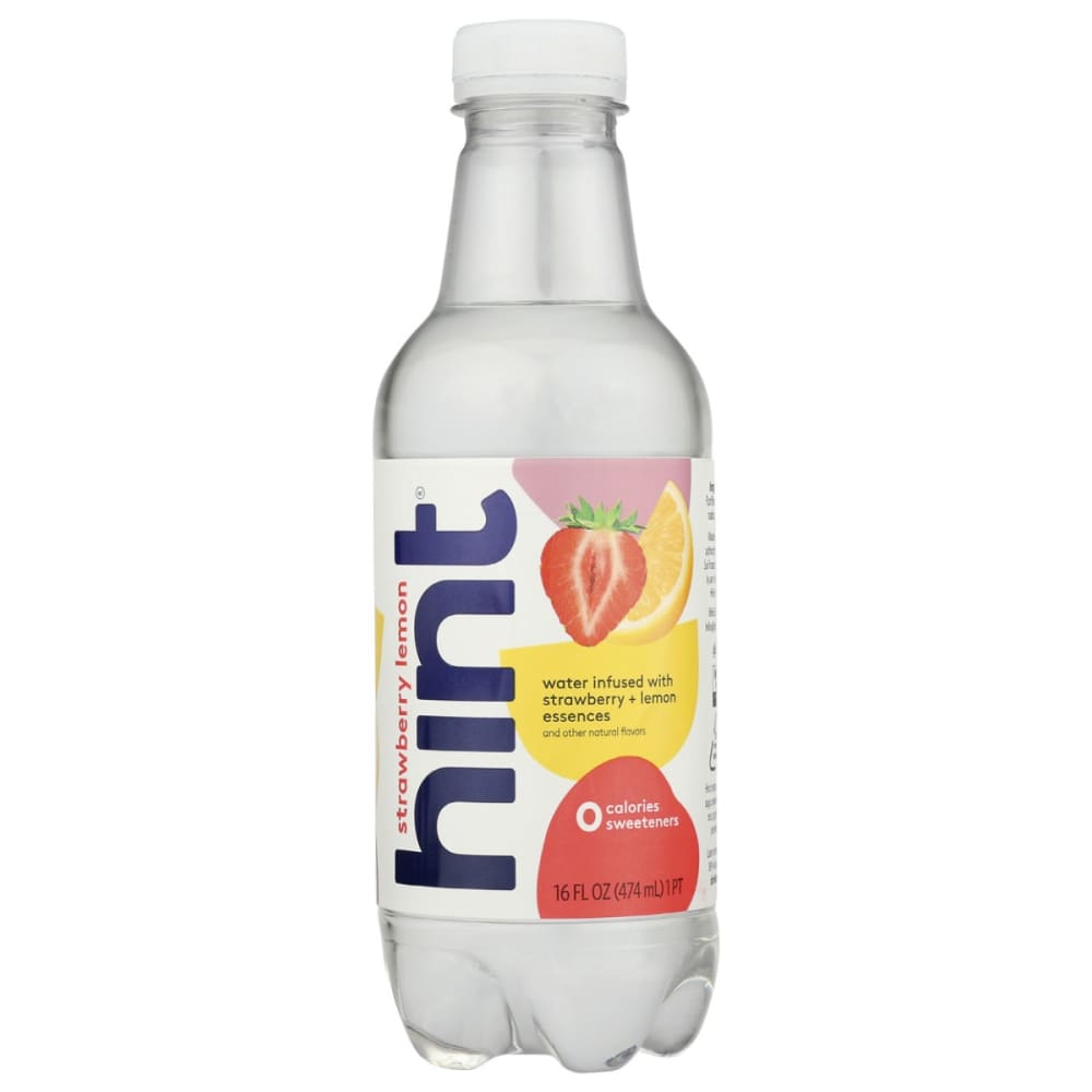 HINT: Hint Water Strawberry Lemon 16 FO (Pack of 6) - MONTHLY SPECIALS > Beverages > Water - HINT