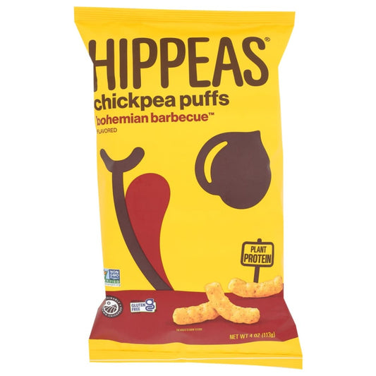 HIPPEAS: Bohemian Bbq Chickpea Puffs 4 oz (Pack of 5) - Puffed Snacks - HIPPEAS