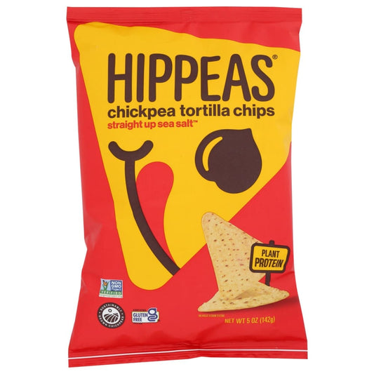 HIPPEAS: Chips Tortilla Sea Salt 5 OZ (Pack of 5) - Tortilla & Corn Chips - HIPPEAS