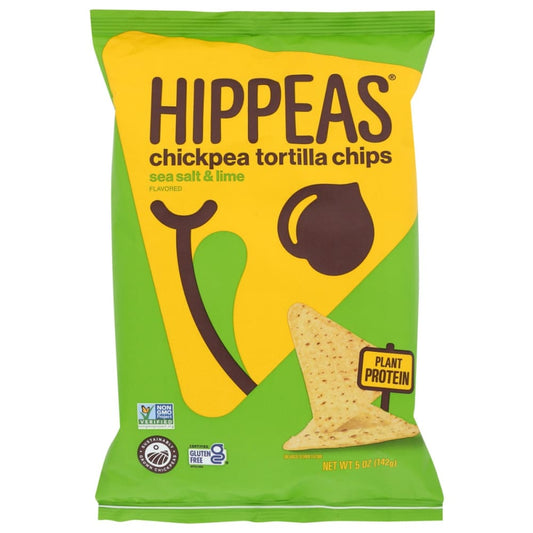 HIPPEAS: Chips Tortilla Sslt Lime 5 OZ (Pack of 5) - Tortilla & Corn Chips - HIPPEAS
