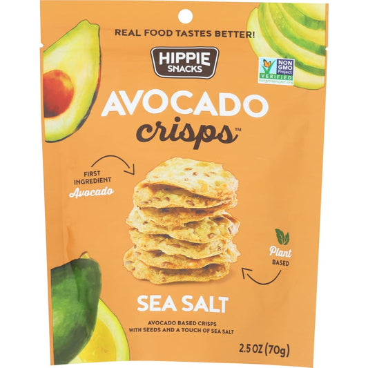 HIPPIE SNACKS: Avocado Crisps Sea Salt 2.5 oz (Pack of 5) - MONTHLY SPECIALS - HIPPIE SNACKS