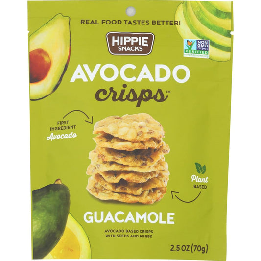 HIPPIE SNACKS: Crisp Avocado Guacamole 2.5 oz (Pack of 5) - MONTHLY SPECIALS - HIPPIE SNACKS