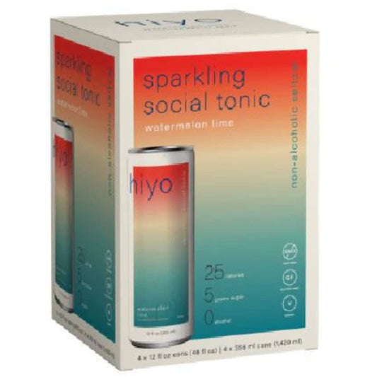 HIYO: Seltzer Watermelon Lime 4Pk 48 FO - Grocery > Beverages - ShelHealth