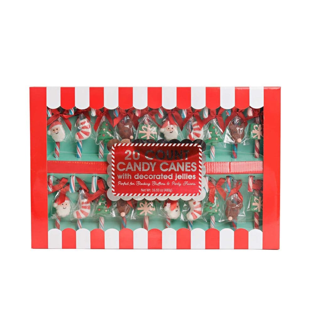 Holiday Candy Canes with Decorated Jellies (16.9 oz. 20 ct.) - Clearance - ShelHealth