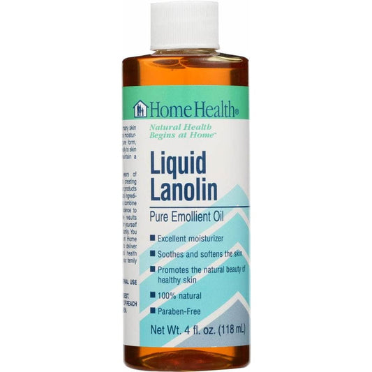 HOME HEALTH Home Health Liquid Lanolin Pure Emollient Oil, 4 Oz