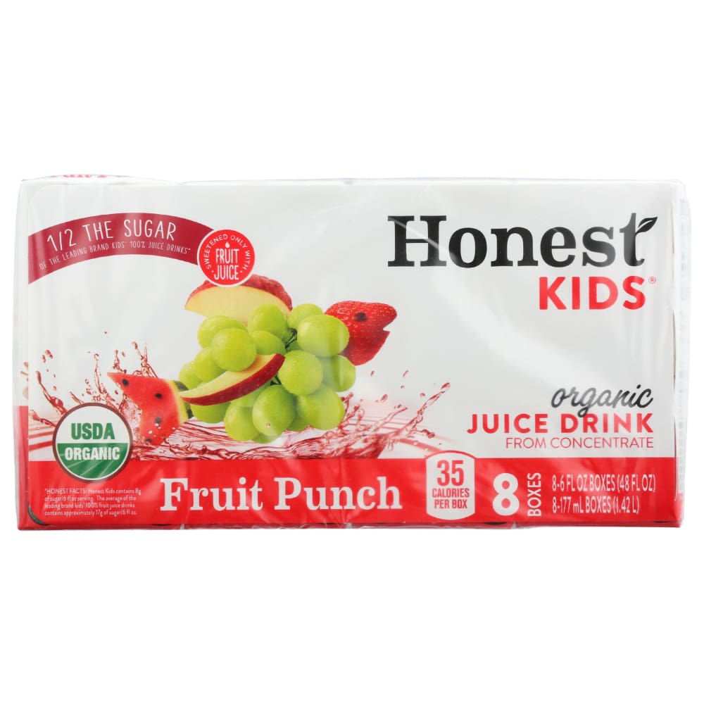 HONEST KIDS: Fruit Punch Juice 8Pk 48 fo (Pack of 5) - Beverages > Juices - HONEST KIDS