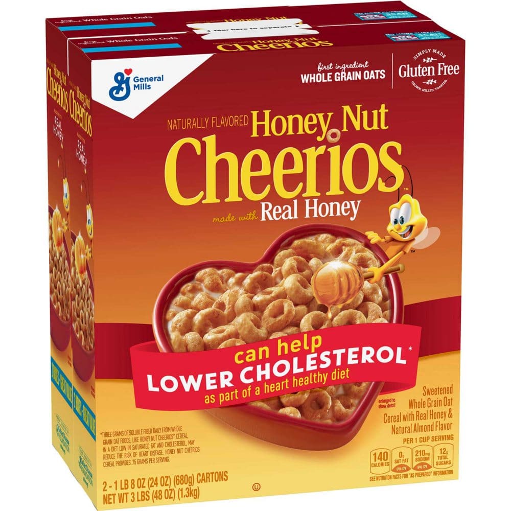 Honey Nut Cheerios Gluten-Free Cereal (2 pk.) - Cereal & Breakfast Foods - Honey Nut