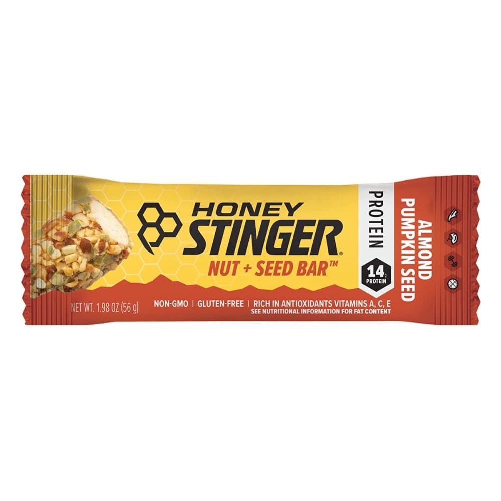 HONEY STINGER: Almond Pumpkin Seed Bar 1.98 oz (Pack of 5) - Grocery > Beverages > Coffee Tea & Hot Cocoa - HONEY STINGER