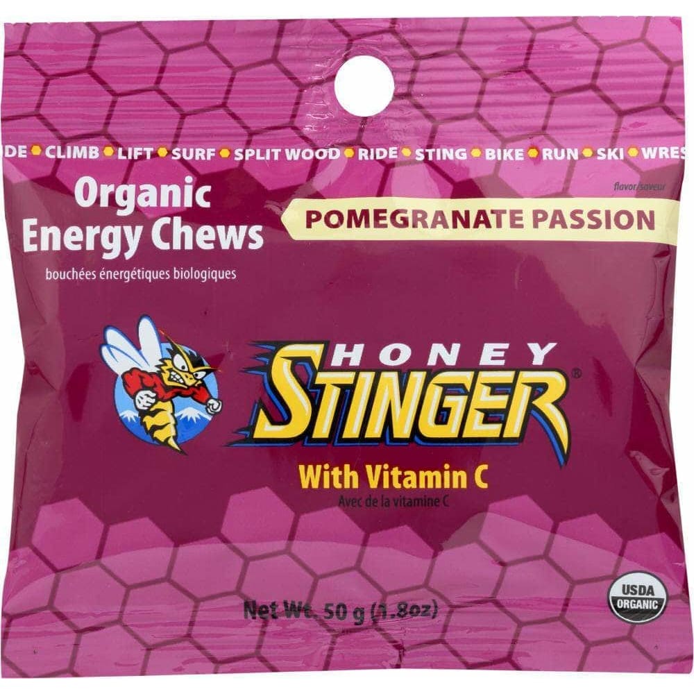 Honey Stinger Honey Stinger Organic Energy Chews Pomegranate Passion, 1.8 Oz