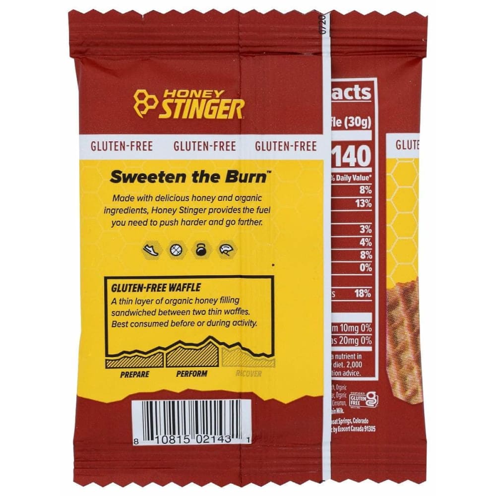 HONEY STINGER Grocery > Snacks > Cookies > Cookies HONEY STINGER Waffle Cinnamon Gf, 1 oz