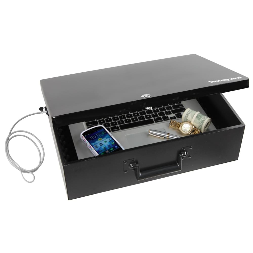 Honeywell 0.48-Cu.-Ft. Fire-Resistant Security Box with Cable | ShelHealth
