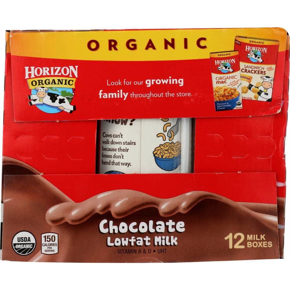 Horizon Organic Horizon Milk Reduced Fat Chocolate 12 8 Oz Containers, 96 oz