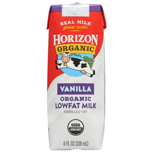 HORIZON: Organic Low Fat Vanilla Milk Box 8 FO (Pack of 6) - Beverages > Milk - HORIZON