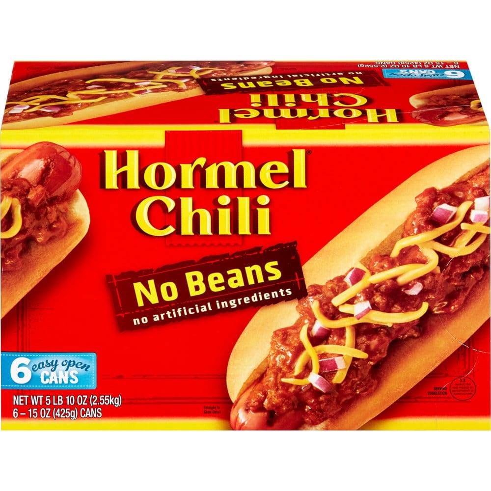 Hormel Chili No Beans (15 oz. 6pk.) (Pack of 2) - Canned Foods & Goods - Hormel