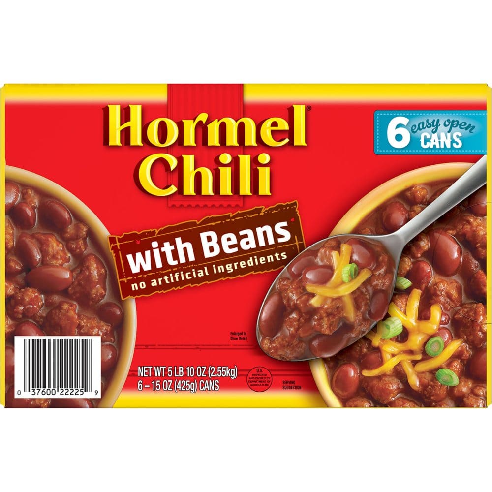 Hormel Chili with Beans (15 oz. 6 pk.) (Pack of 2) - Canned Foods & Goods - Hormel