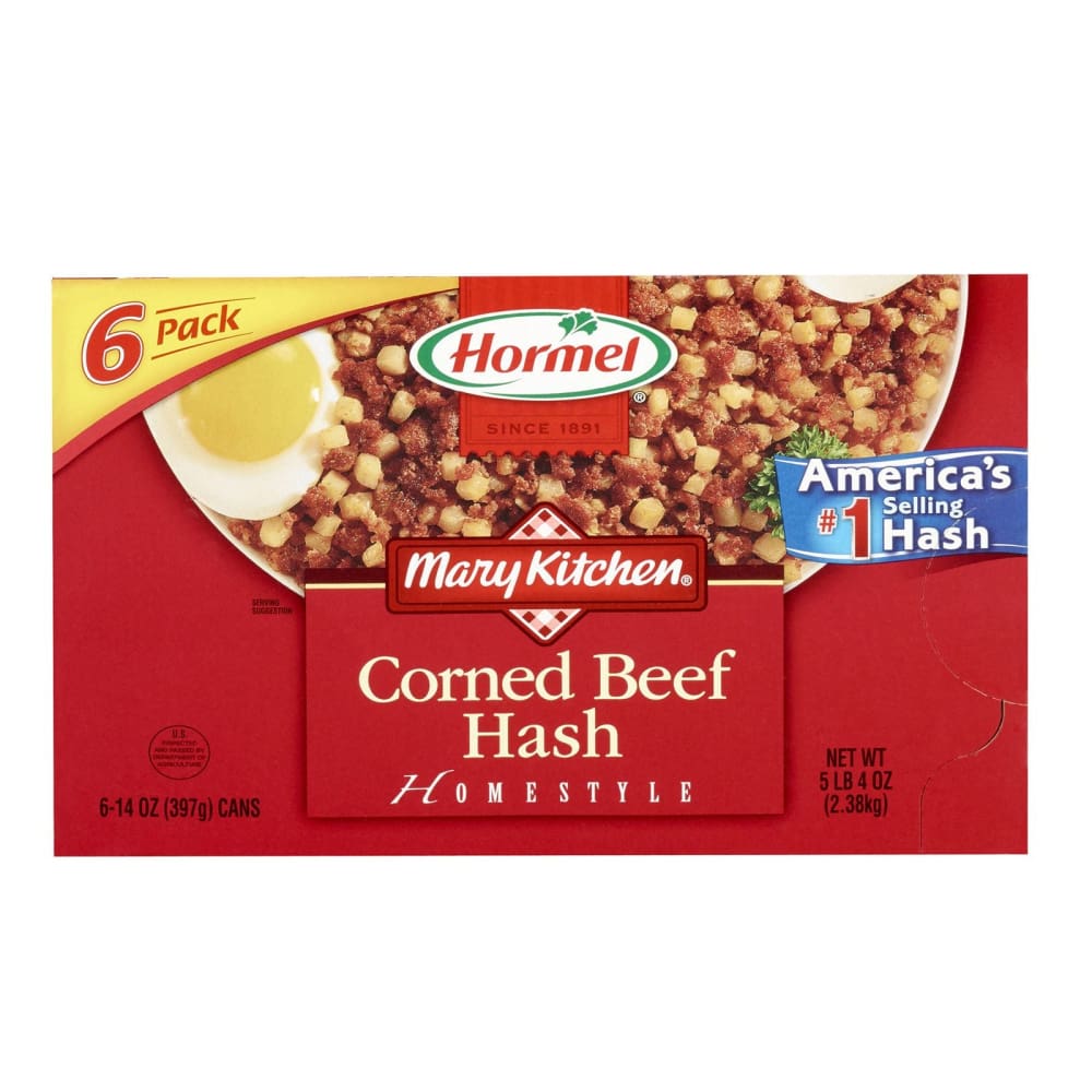 Hormel Mary's Kitchen Corned Beef Hash, 6 pk./14 oz. ShelHealth