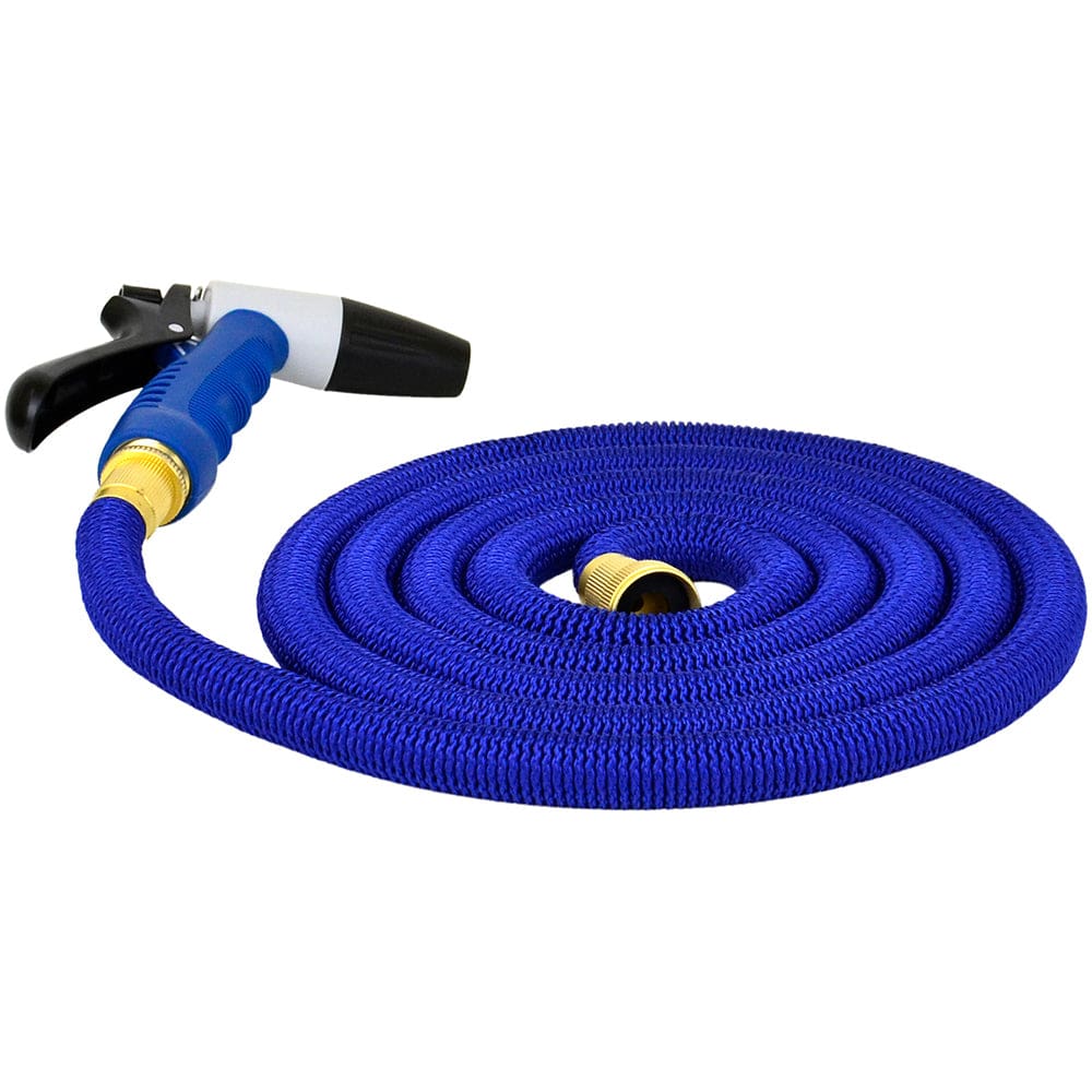 HoseCoil Expandable 25’ Hose w/ Nozzle & Bag - Boat Outfitting | Cleaning,Boat Outfitting | Deck / Galley - HoseCoil