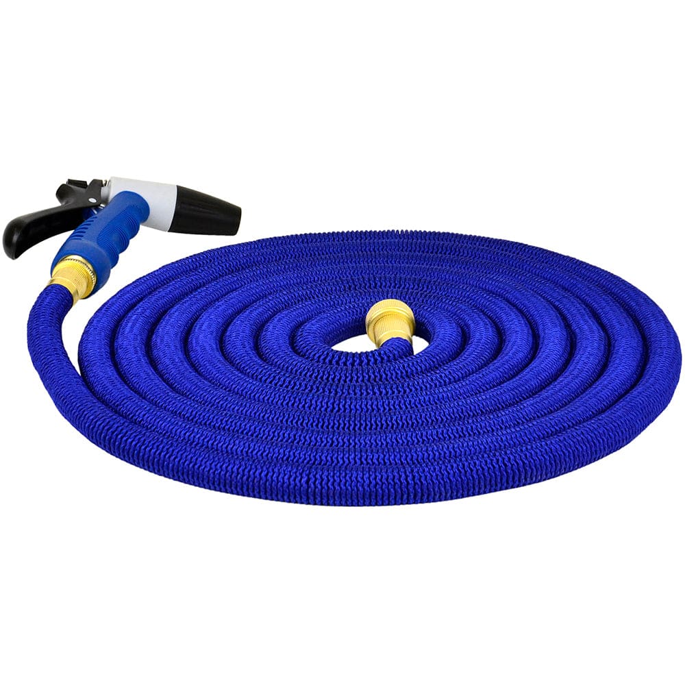 HoseCoil Expandable 50’ Hose w/ Nozzle & Bag - Boat Outfitting | Cleaning,Boat Outfitting | Deck / Galley - HoseCoil