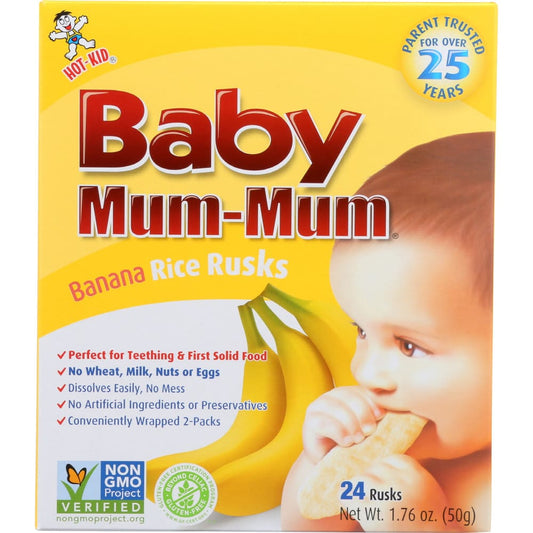 HOT KID: Mum Mums Baby Banana 1.76 oz (Pack of 5) - Baby > Baby Food - HOT KID