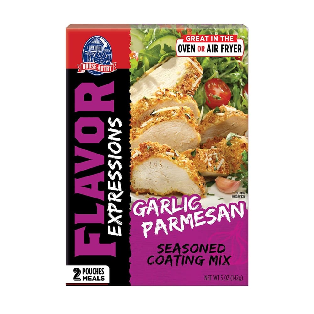 HOUSE AUTRY: Flavor Expressions Garlic Parmesan Seasoned Coating Mix 5 oz (Pack of 4) - Grocery > Cooking & Baking > Seasonings - HOUSE