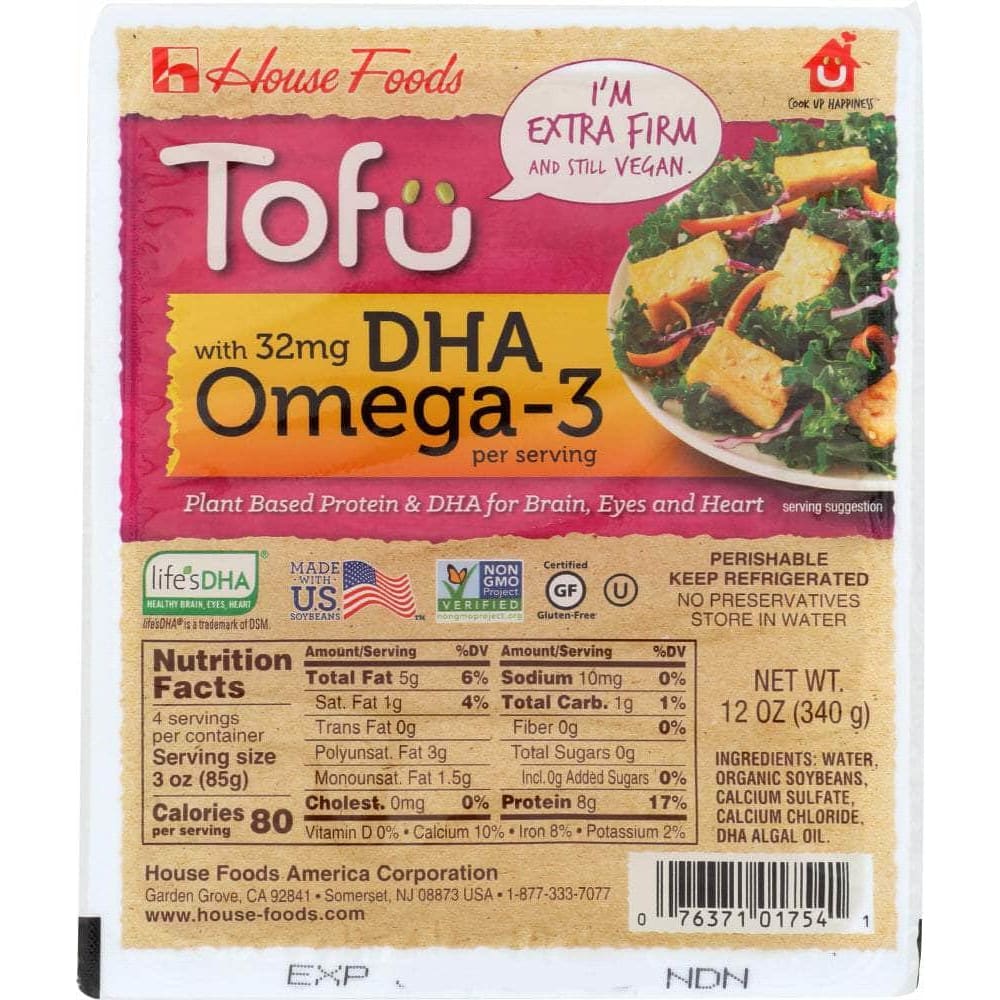 House Foods House Foods Tofu Extra Firm DHA Omega-3, 12 oz