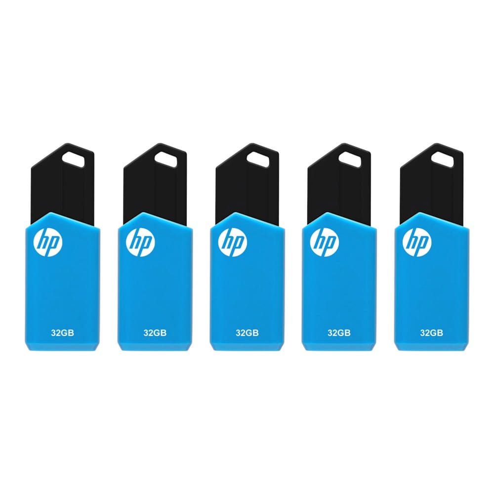 HP 32GB v150w USB 2.0 Flash Drive 5 Pack - Hard Drives & Storage - HP