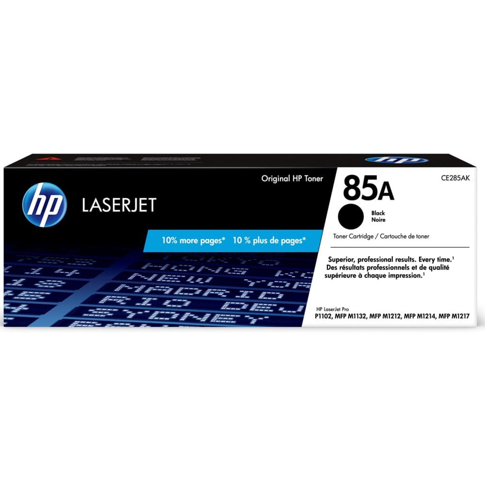 HP 85A Black Original LaserJet Toner Cartridge - Bonus Club Yield - Laser Printer Supplies - HP