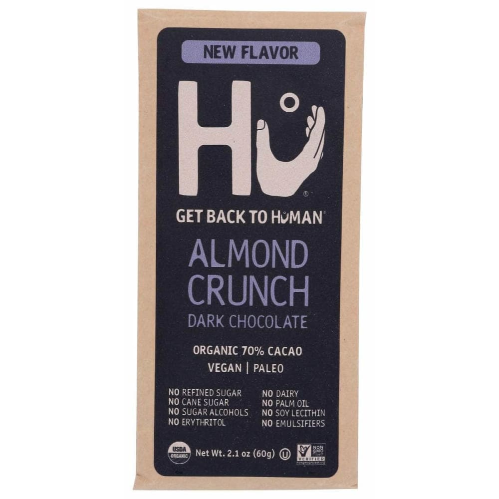 HU Grocery > Chocolate, Desserts and Sweets > Chocolate HU: Bar Choc Almond Crunch, 2.1 oz