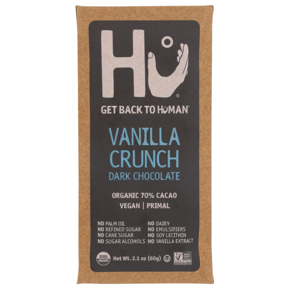 HU: Dark Chocolate Vanilla Crunch Bar 2.1 oz (Pack of 5) - HU