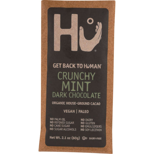 HU: Organic Dark Chocolate Bar Crunchy Mint 2.1 oz (Pack of 5) - Grocery > Chocolate Desserts and Sweets > Chocolate - HU