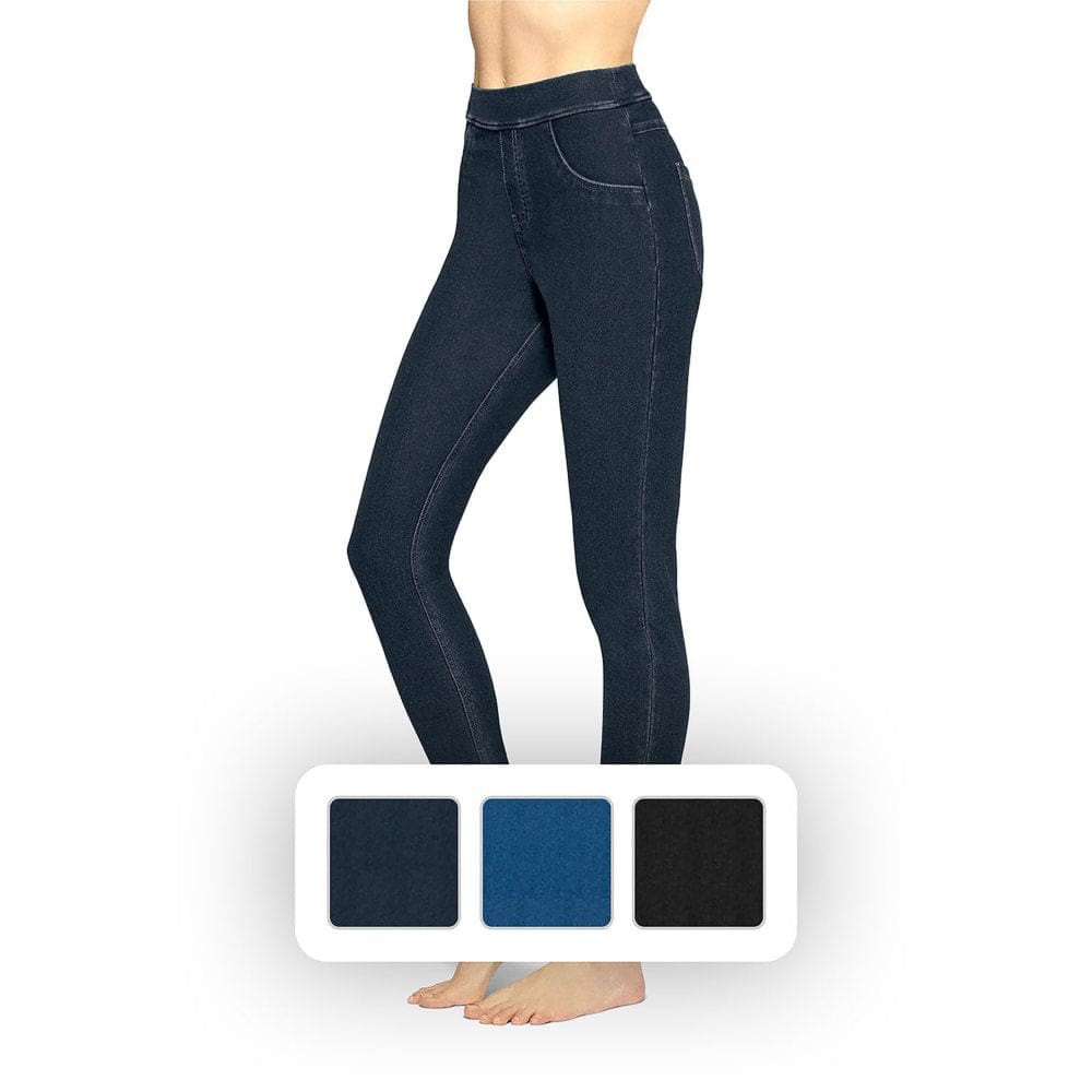 Hue Ladies High Rise Denim Legging - Bottoms - ShelHealth