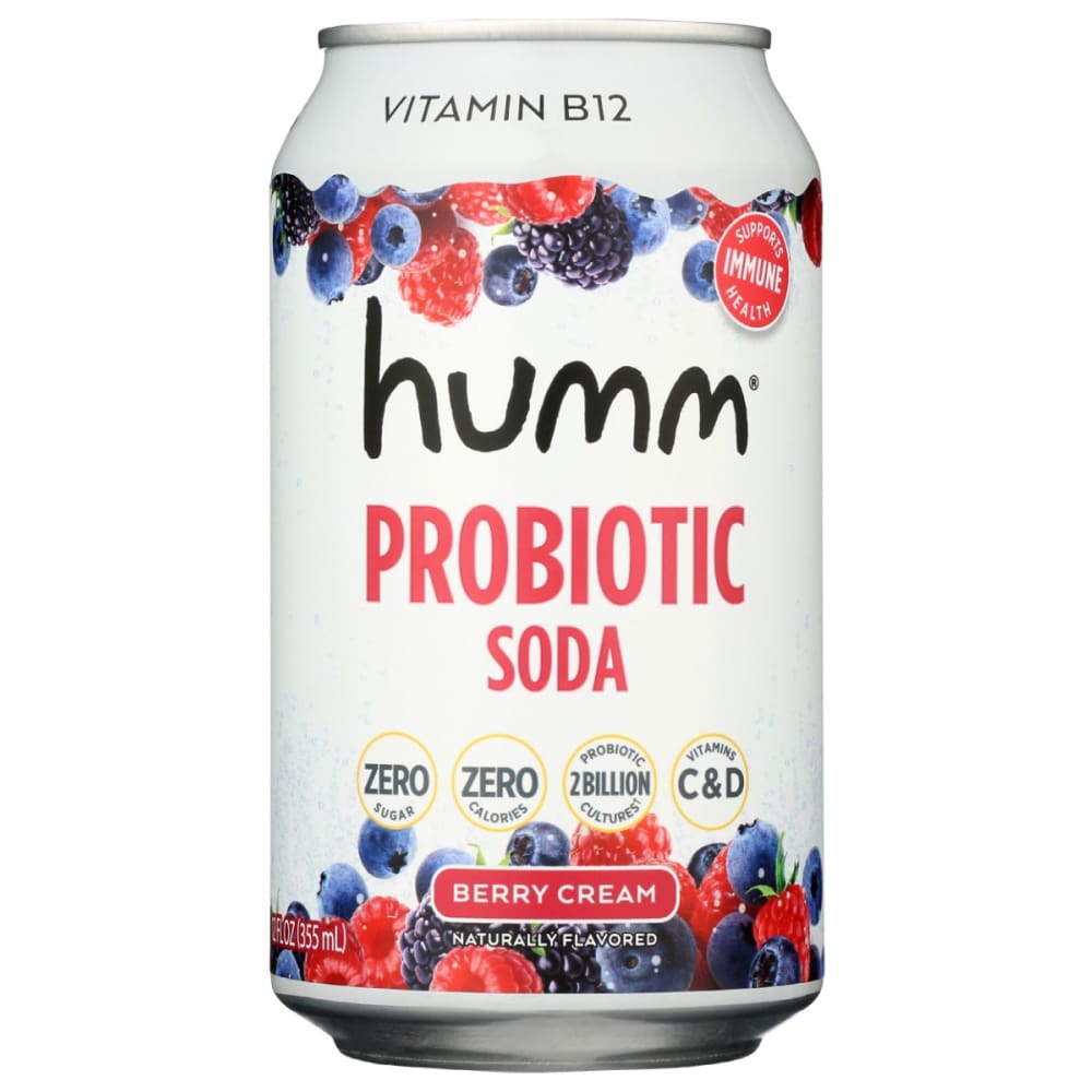 HUMM: Soda Probiotic Berry Crm 12 FO (Pack of 5) - Grocery > Beverages > Sodas - HUMM