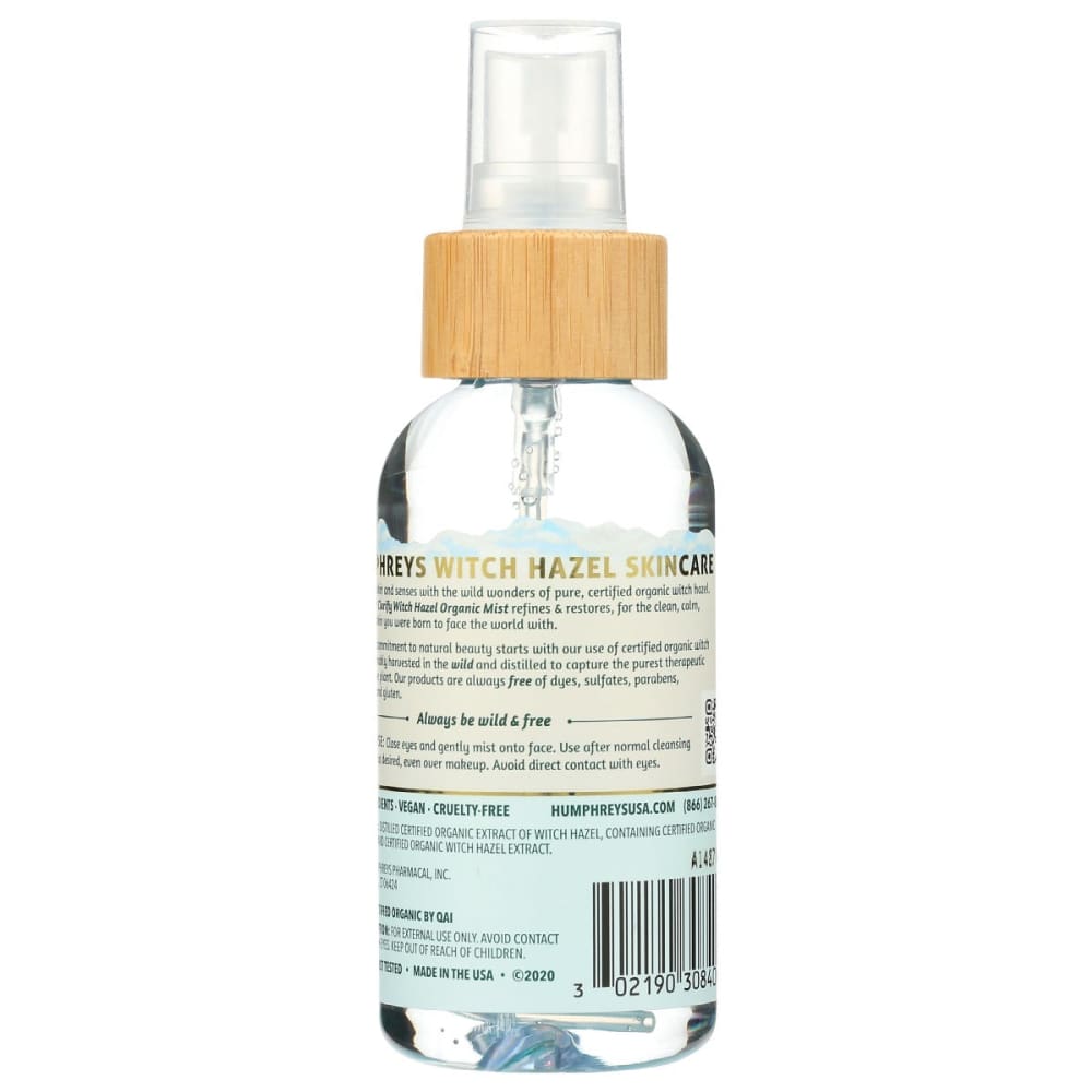 HUMPHREYS: Mist Facial Witch Hazel 3 oz - Beauty & Body Care > Skin Care > Facial Mists & Toners & Astringents - Humphreys