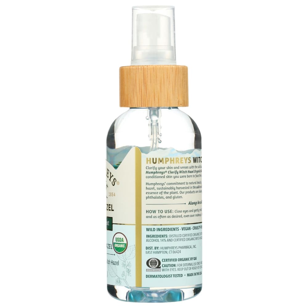 HUMPHREYS: Mist Facial Witch Hazel 3 oz - Beauty & Body Care > Skin Care > Facial Mists & Toners & Astringents - Humphreys
