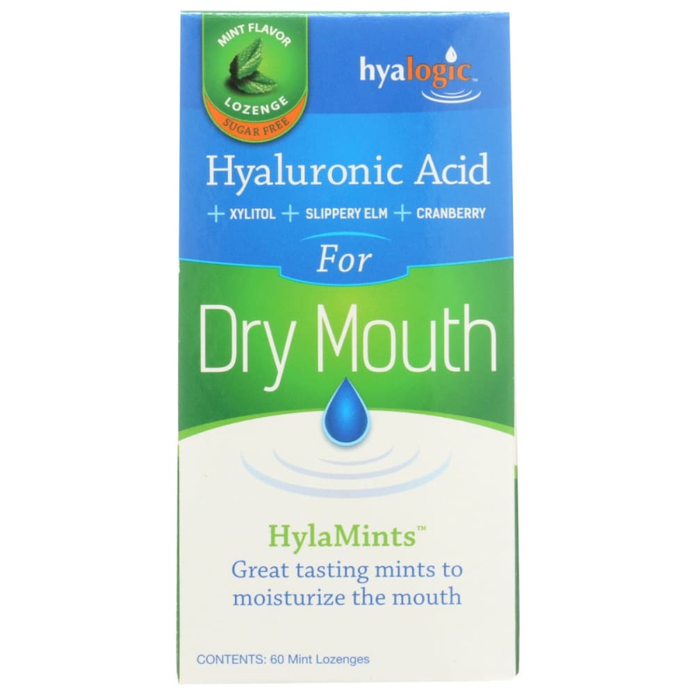 HYALOGIC: Hylamint Dry Mouth Lozeng 60 EA - Vitamins & Supplements > Miscellaneous Supplements - HYALOGIC