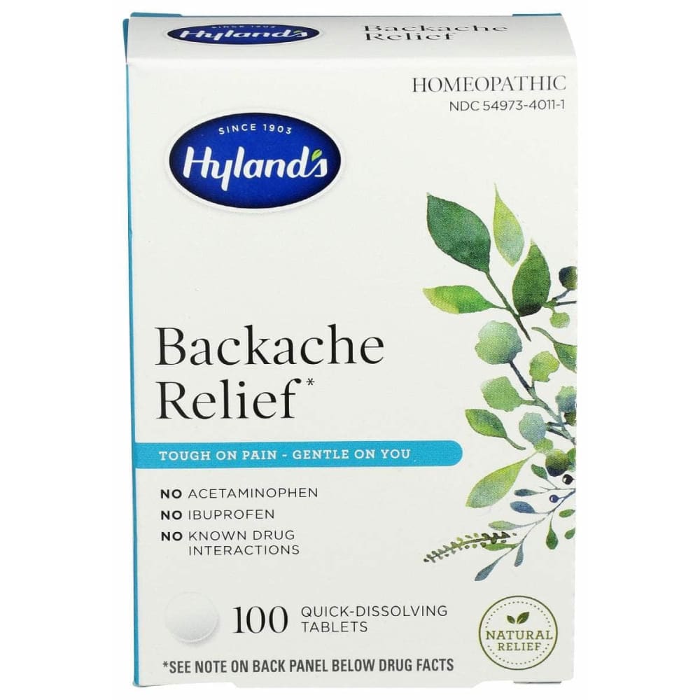 HYLAND Hyland Backache Relief, 100 Tb