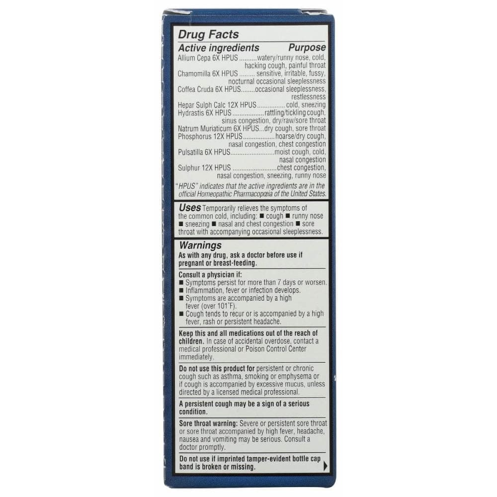 HYLAND Hyland Kid Cld N Cgh Nght Grp Fl, 4 Oz