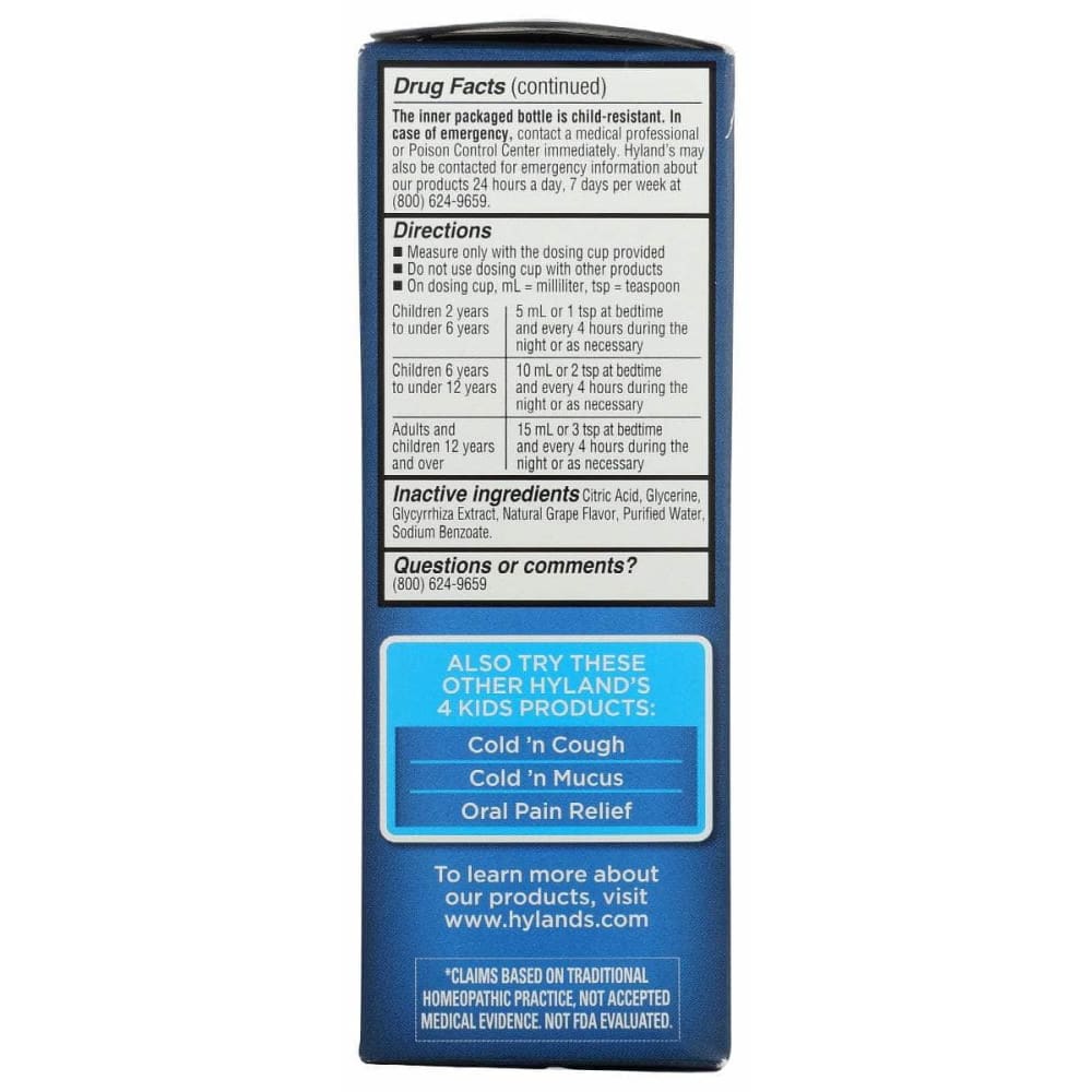 HYLAND Hyland Kid Cld N Cgh Nght Grp Fl, 4 Oz