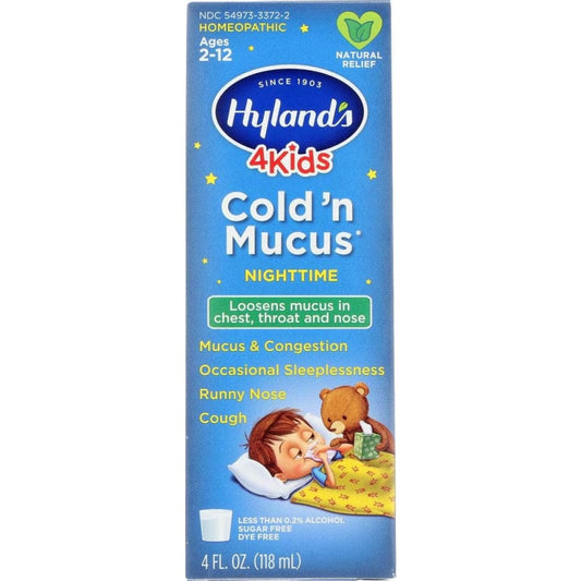 HYLAND Hyland Kids Cold N Mucus Night, 4 Oz