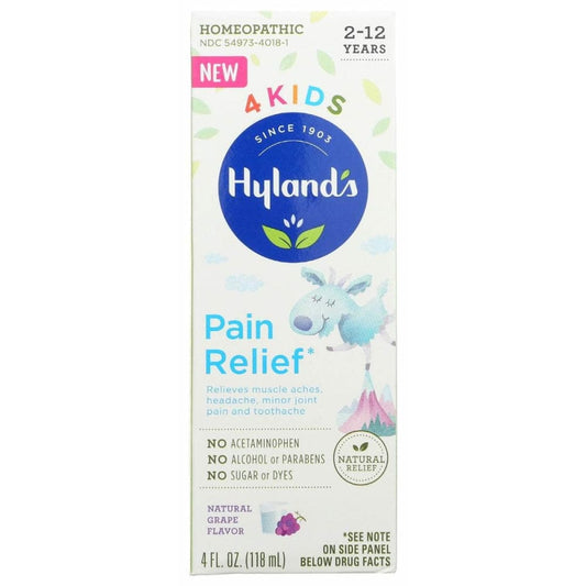 HYLAND Hyland Kids Pain Relief Grape, 4 Fo
