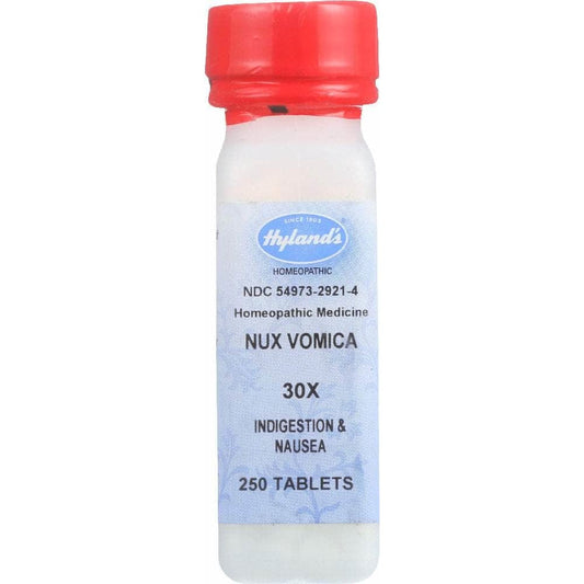 HYLANDS Hyland Nux Vomica Homeopathic Medicine 30X, 250 Tb